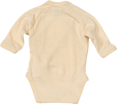 Wickelbody aus Bio-Wolle und Seide, natur, Gr. 42/44, 1 St