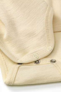 Wickelbody aus Bio-Wolle und Seide, natur, Gr. 50/56, 1 St