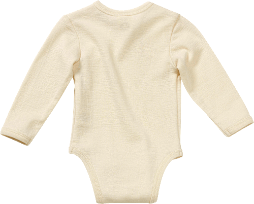 Wickelbody aus Bio-Wolle und Seide, natur, Gr. 50/56, 1 St