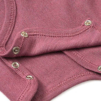 Wickelbody aus Bio-Wolle und Seide, rosa, Gr. 74/80, 1 St