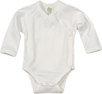 Wikkelbody, wit, maat 50/56, 1 stuk