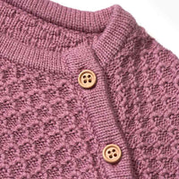 ALANA Wickelpullover mit Struktur, beere, Gr. 68, 1 St