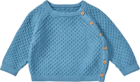 ALANA Wickelpullover mit Struktur, blau, Gr. 56, 1 St