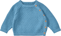 ALANA Wickelpullover mit Struktur, blau, Gr. 68, 1 St