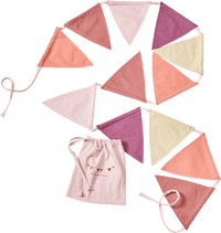 Mousseline slinger, roze, 1 stuk