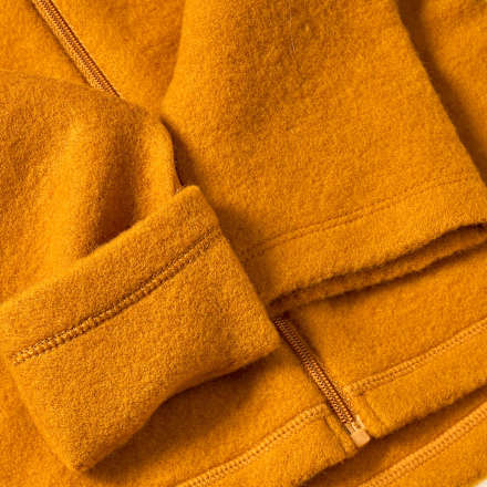 Wolljacke mit Mitwachsfunktion, ocker, Gr. 86/92, 1 St