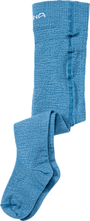Wollstrumpfhose mit Schurwolle, blau, Gr. 86/92, 1 St