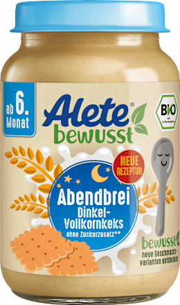 Abendbrei Dinkel Vollkornkeks ab dem 6. Monat, 190 g