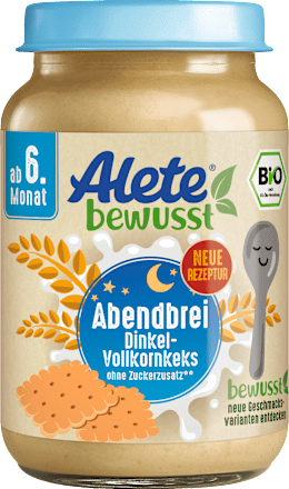 Abendbrei Dinkel Vollkornkeks ab dem 6. Monat, 190 g