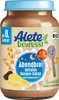 Abendbrei Getreide Banane Kakao ab dem 8.Monat, 190 g