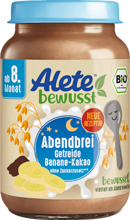 Abendbrei Getreide Banane Kakao ab dem 8.Monat, 190 g