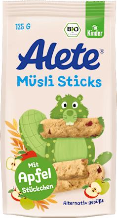 Kindersnack Müsli Sticks ab 3 Jahren, 125 g