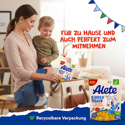 Kinderteller Risotto mit Kürbis ab 1 Jahr, 250 g
