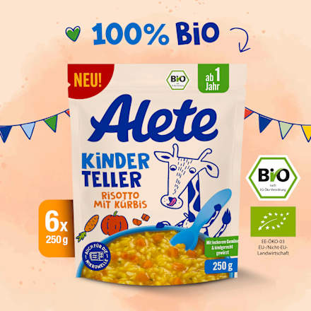 Kinderteller Risotto mit Kürbis ab 1 Jahr, 250 g