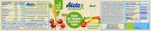 Menü Pasta mit Tomaten-Frischkäse-Sauce ab 1 Jahr, 250 g
