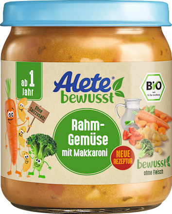Menü Rahmgemüse mit Makkaroni ab 1 Jahr, 250 g