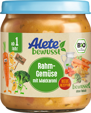 Menü Rahmgemüse mit Makkaroni ab 1 Jahr, 250 g