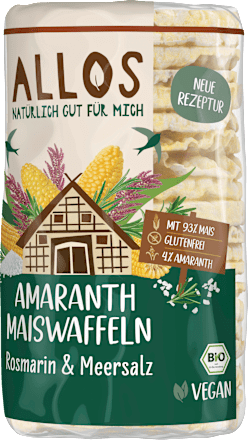 Amaranth Maiswaffeln Rosmarin & Meersalz, 115 g