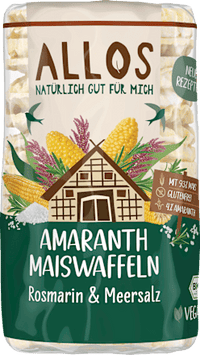 Amaranth Maiswaffeln Rosmarin & Meersalz, 115 g