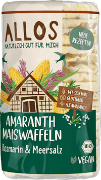Amaranth Maiswaffeln Rosmarin & Meersalz, 115 g