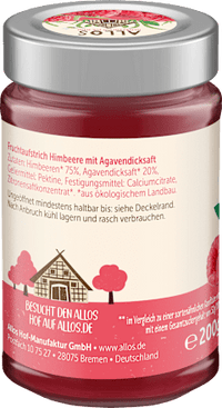 Fruchtaufstrich, Frucht Pur Himbeere 75% Frucht, 200 g
