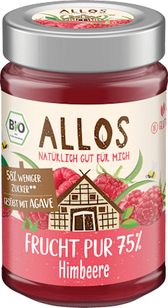 Fruchtaufstrich, Frucht Pur Himbeere 75% Frucht, 200 g