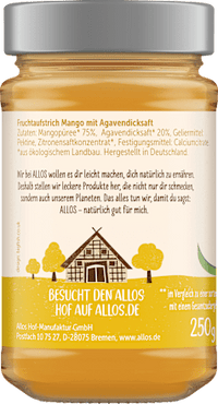 Fruchtaufstrich, Frucht Pur Mango 75% Frucht, 250 g