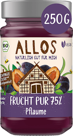 Fruchtaufstrich, Frucht Pur Pflaume 75% Frucht, 250 g