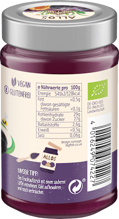 Fruchtaufstrich, Frucht Pur Pflaume 75% Frucht, 200 g
