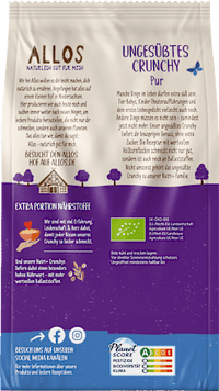 Müsli, Nutri+ Ungesüßtes Crunchy Pur, 350 g