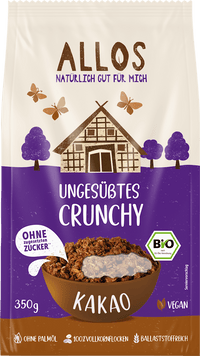 ALLOS Müsli, Ungesüßtes Crunchy Kakao, 350 g