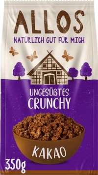 ALLOS Müsli, Ungesüßtes Crunchy Kakao, 350 g