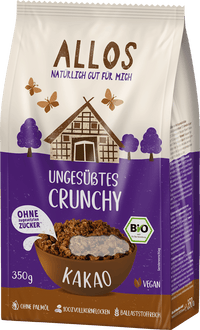 ALLOS Müsli, Ungesüßtes Crunchy Kakao, 350 g