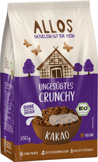 ALLOS Müsli, Ungesüßtes Crunchy Kakao, 350 g