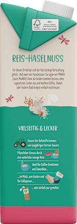 Pflanzendrink, Reis-Haselnuss Natur, 1 l