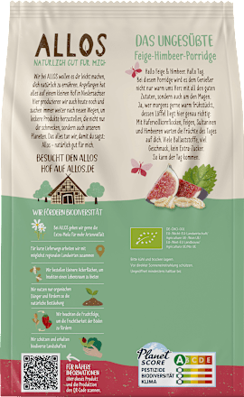 Pap, vijg en framboos, 500 g