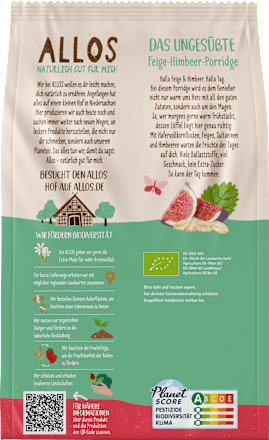 Pap, vijg en framboos, 500 g