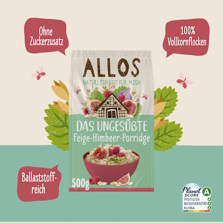 Pap, vijg en framboos, 500 g