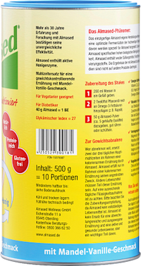 Diät Shake, Mandel & Vanille, 500 g