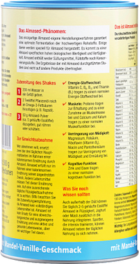 Diät Shake, Mandel & Vanille, 500 g