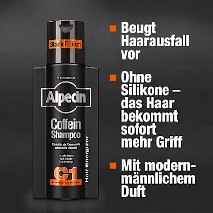 Shampoo Coffein C1 Black Edition, 250 ml