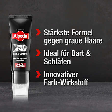 Shampoo Grey Attack Baard & Tempel Kleurversterker, 50 ml