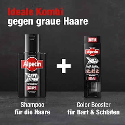 Shampoo Grey Attack Baard &amp; Tempel Kleurversterker, 50 ml