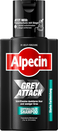 Alpecin Shampoo Grey Attack Coffein & Color, 200 ml