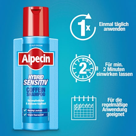 Shampoo Hybrid sensitiv Coffein, 250 ml