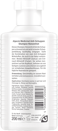 Shampoo-Konzentrat Medicinal Anti-Schuppen, 200 ml Alpecin