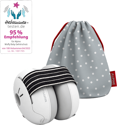 Gehoorbescherming Muffy Baby zwart, 1 stuk