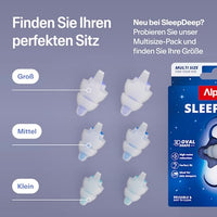 Ohrstöpsel Sleep Deep Multisize (3 Paar), 6 St