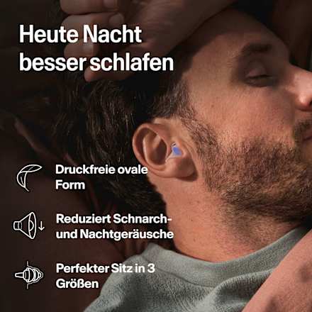 Ohrstöpsel Sleep Deep Multisize (3 Paar), 6 St