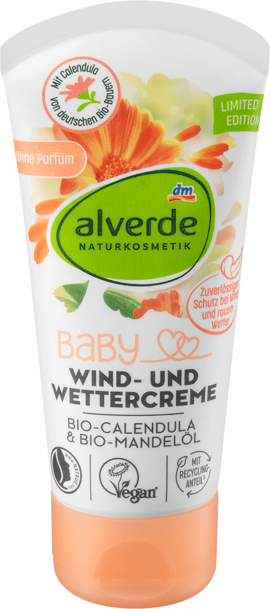 alverde BABY Baby Wind- und Wettercreme, 50 ml